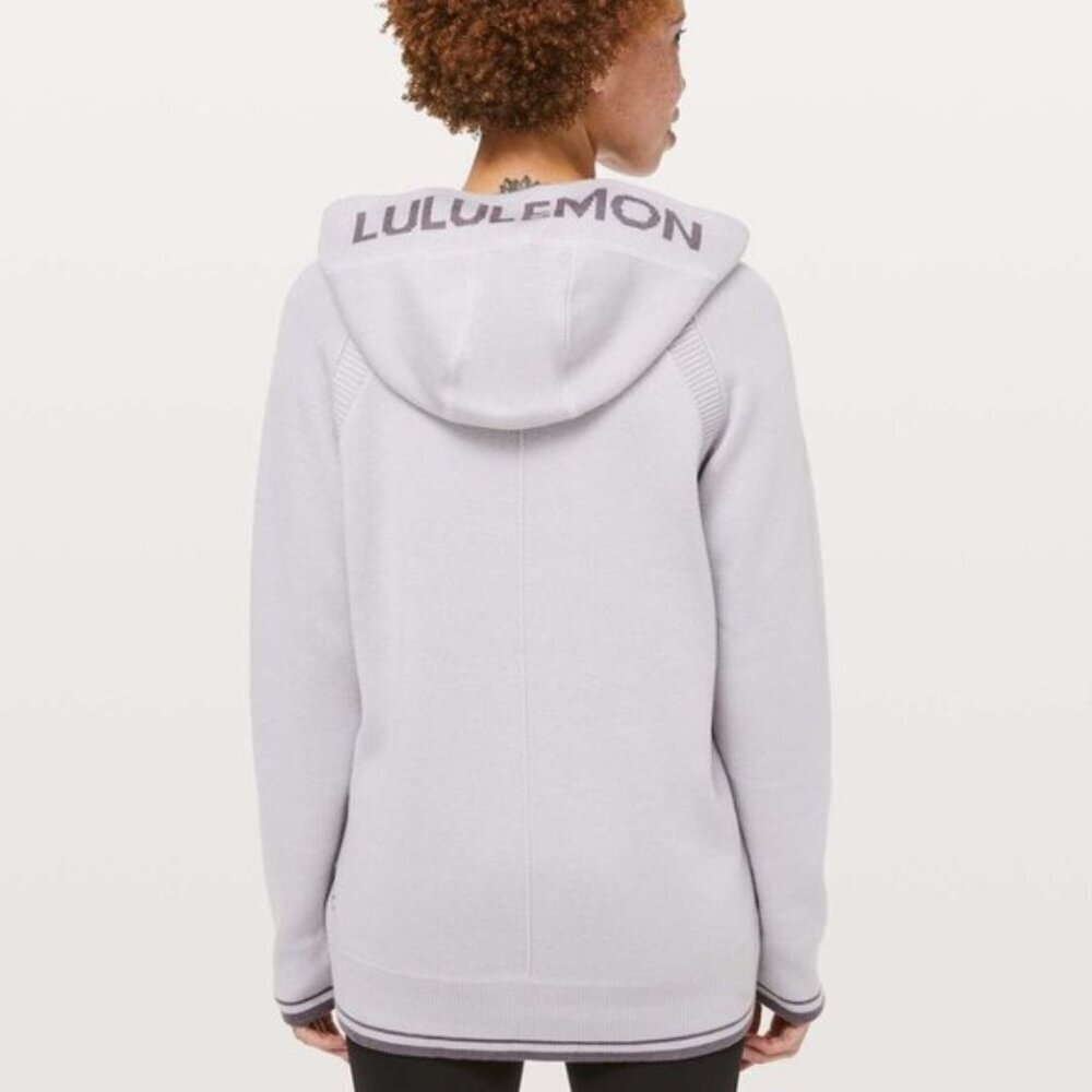 Lululemon Soothe Away Hoodie- Cashmere Blend Pullover Knit Hoodie Sz 10